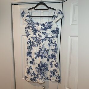 Abercrombie & Fitch Blue and White Floral Mini Dress